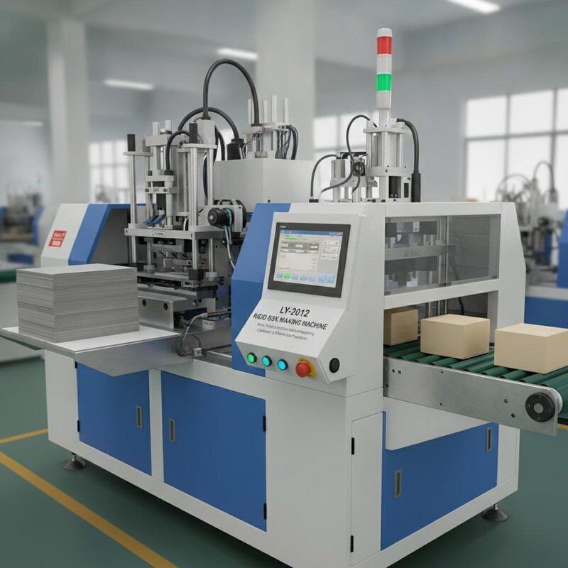 LY-2012 Rigid Box Making Machine Equipped with Servo Positioning System and Intelligent Adjusting for Consistent and Box Production