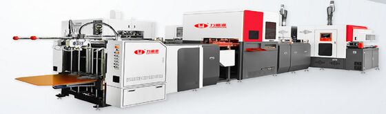 2 ใน 1 อัจฉริยะอัตโนมัติความเร็วสูง กระดาษกระดาษกระดาษแข็ง เครื่องทํา 50-52PCS / นาที