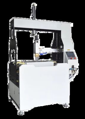 LY800C เครื่องทํากล่องแข็งแบบครึ่งอัตโนมัติ พร้อมปรับขนาดและพนูเมติก double servo สําหรับการสร้างกล่อง