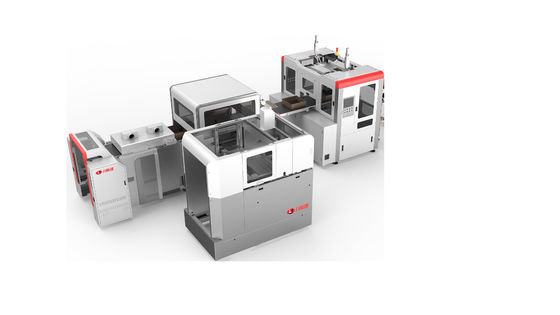 LY-HB2500CK ความเร็วสูง 35-45 ชิ้น / นาทีเครื่องทำกล่องแข็งอัจฉริยะสำหรับแต่งหน้า / เครื่องประดับ / ทำกล่องไวน์